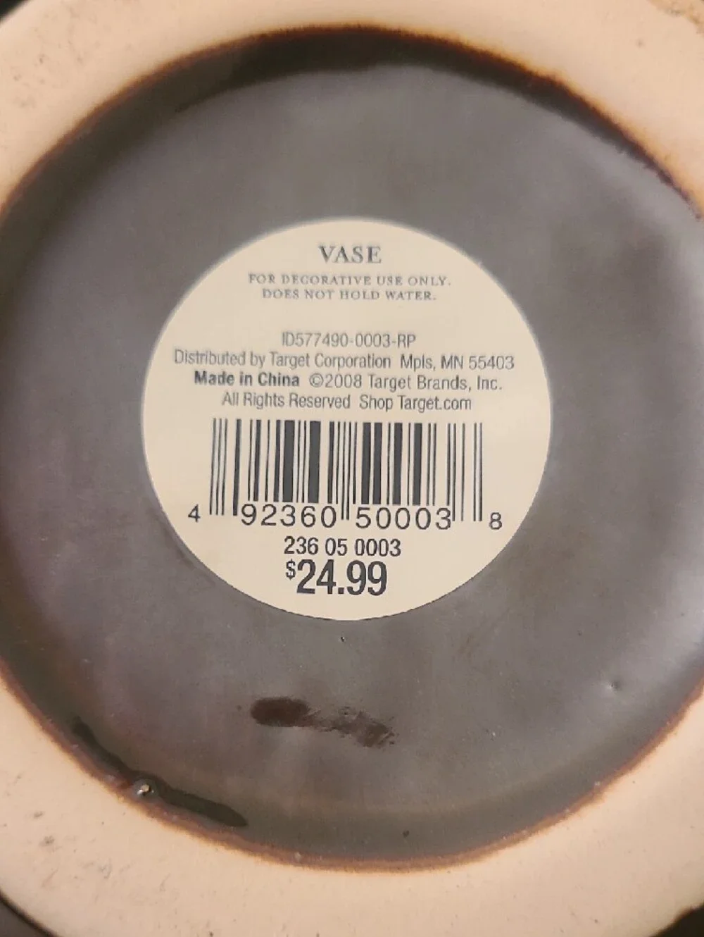 Yellow and Brown‎ Ceramic Vase 3-Piece Set - Home Accents